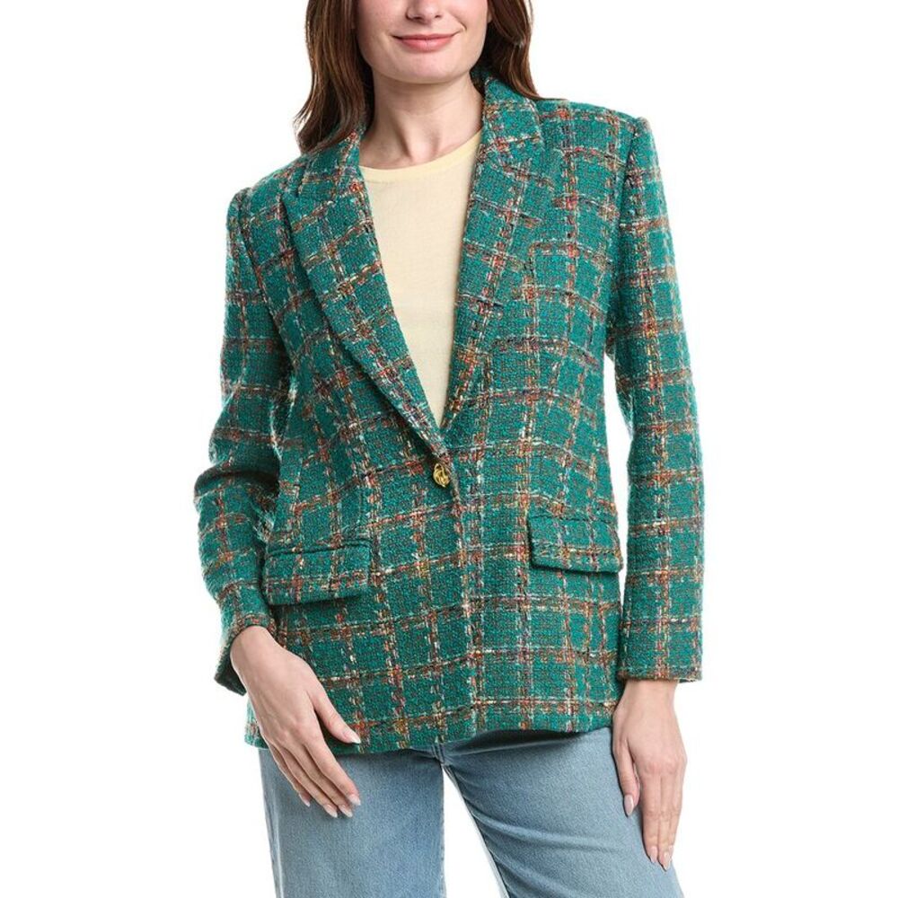 L’Agence Womens L'agence Gweny Relaxed Blazer, Green